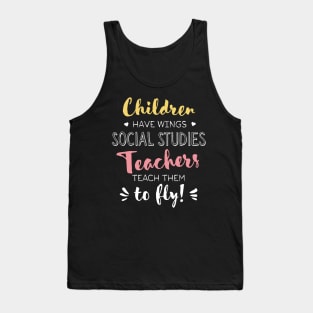 Social Studies Teacher Gifts - Beautiful Wings Quote Tank Top